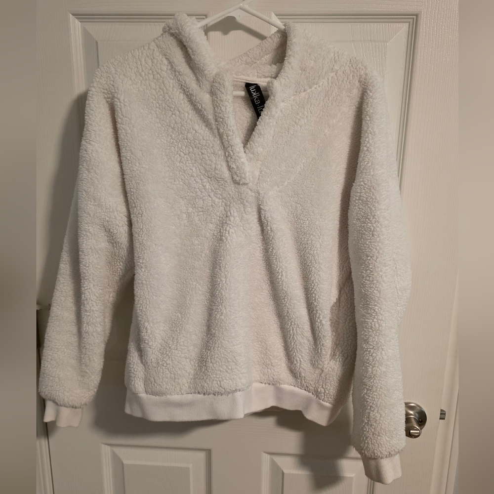 Cozy White Sherpa Sweater